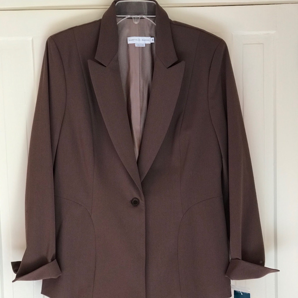Garfield & Marks Cocao Brown Jacket Nwt